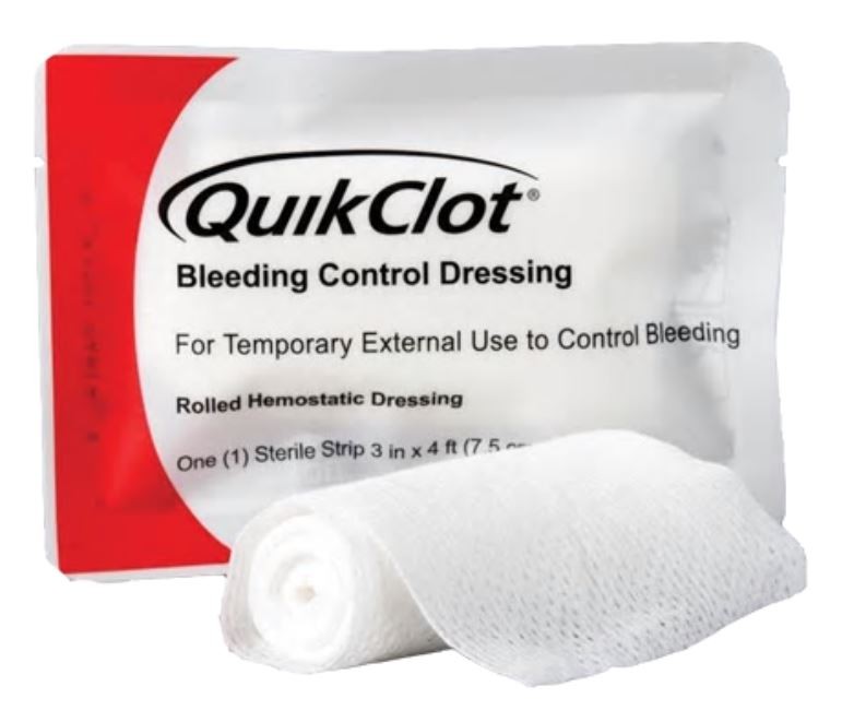 QuikClot®  Bleeding Control Dressing® (3-inch x 4-foot) 