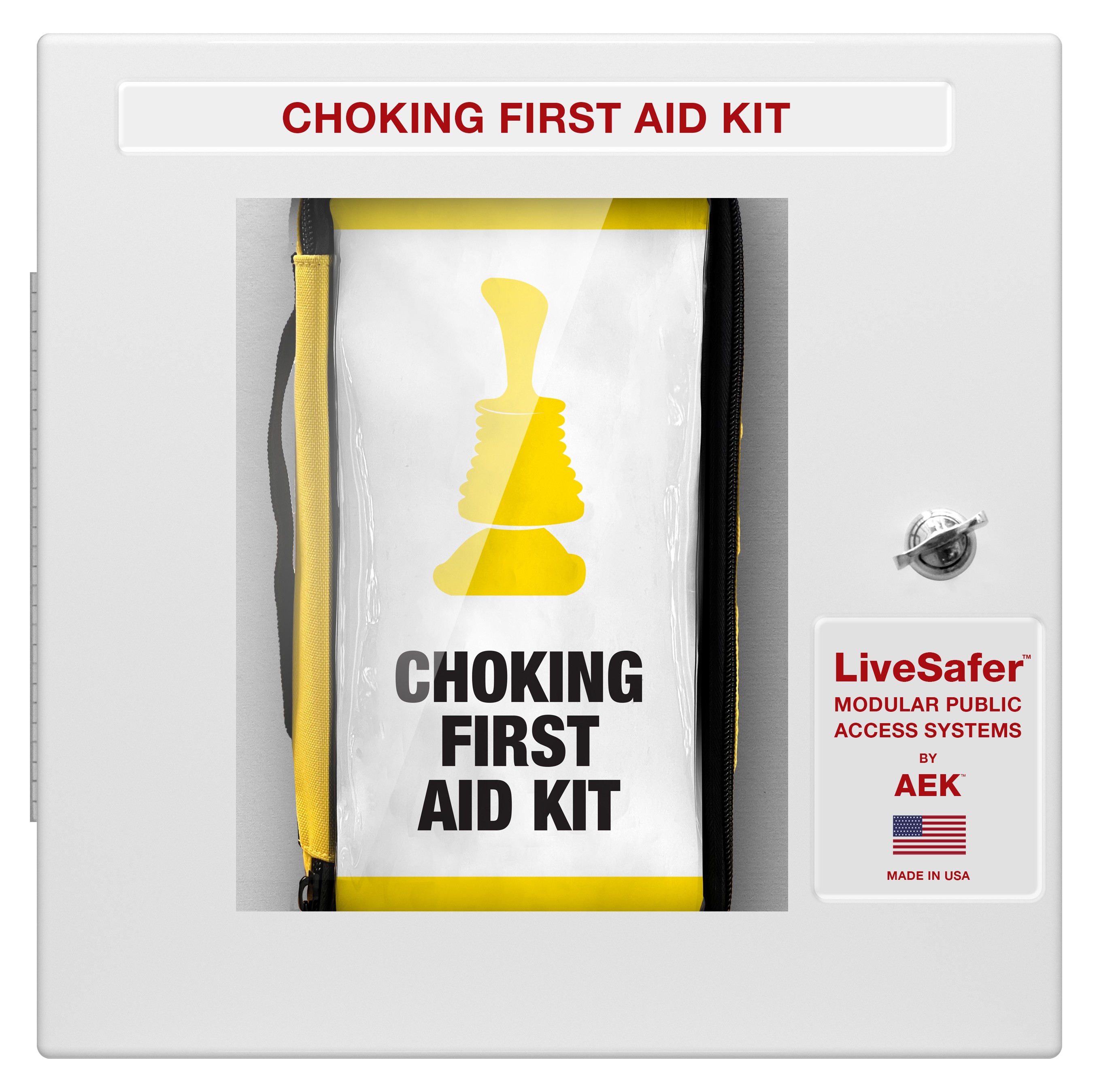 Choking First Aid Cabinet with Signage (Empty)