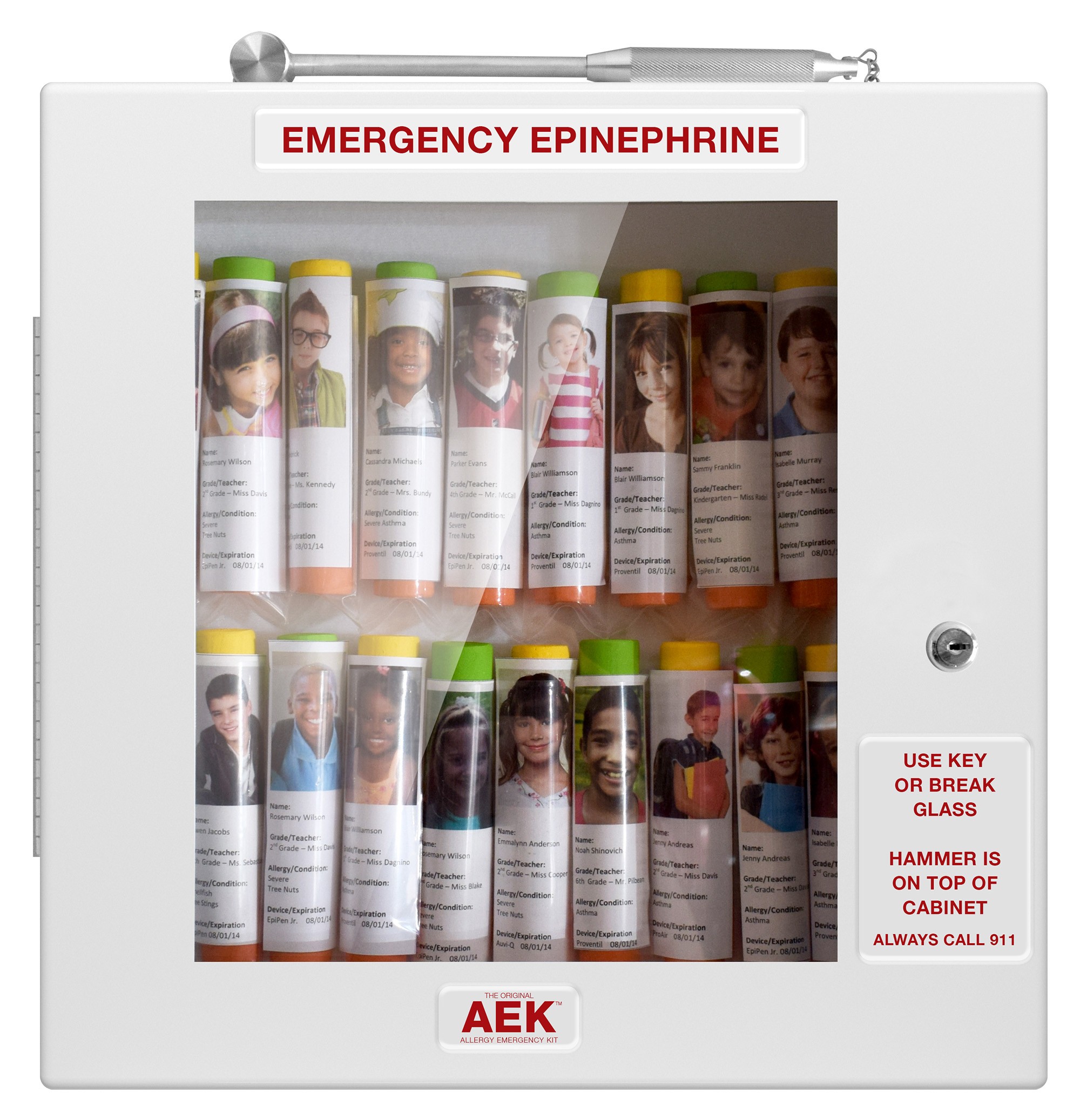 16 Unit Allergy Emergency supply Cabinet