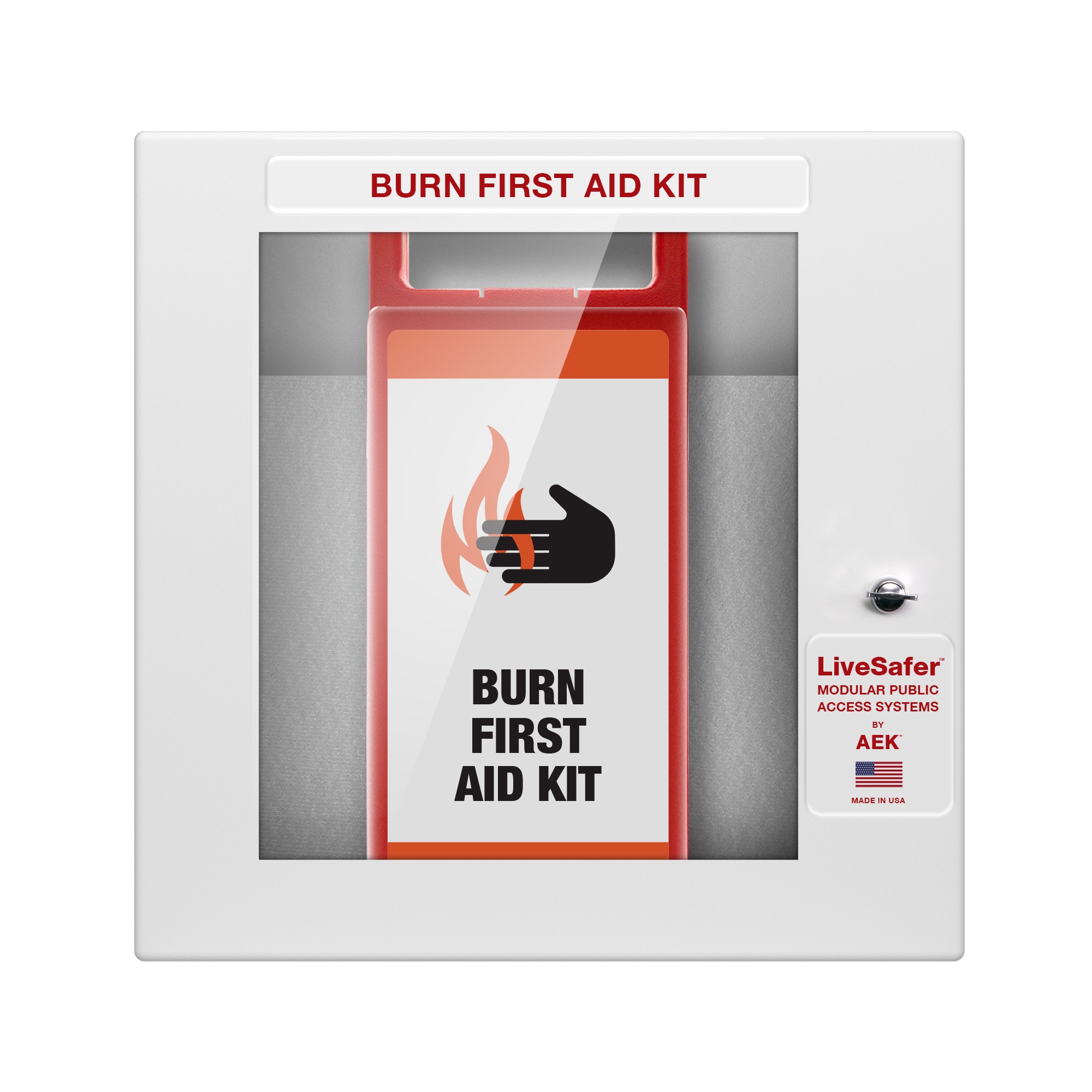Burn First Aid Kit Cabinet