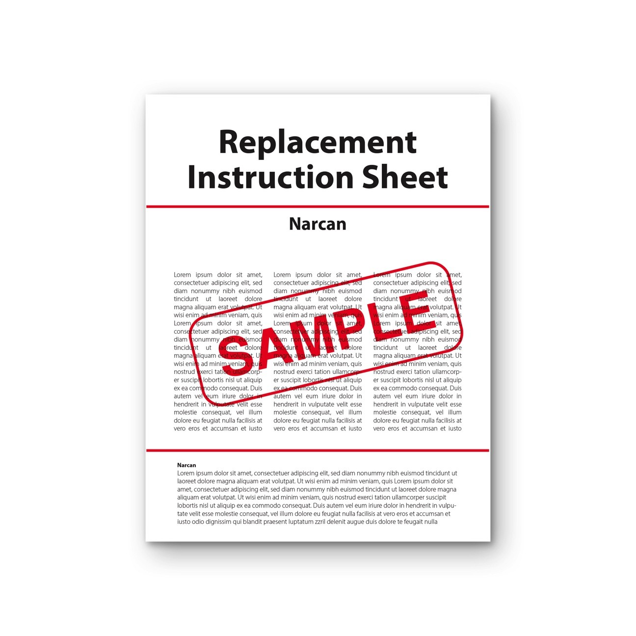 Replacement Instruction Sheet - Narcan®