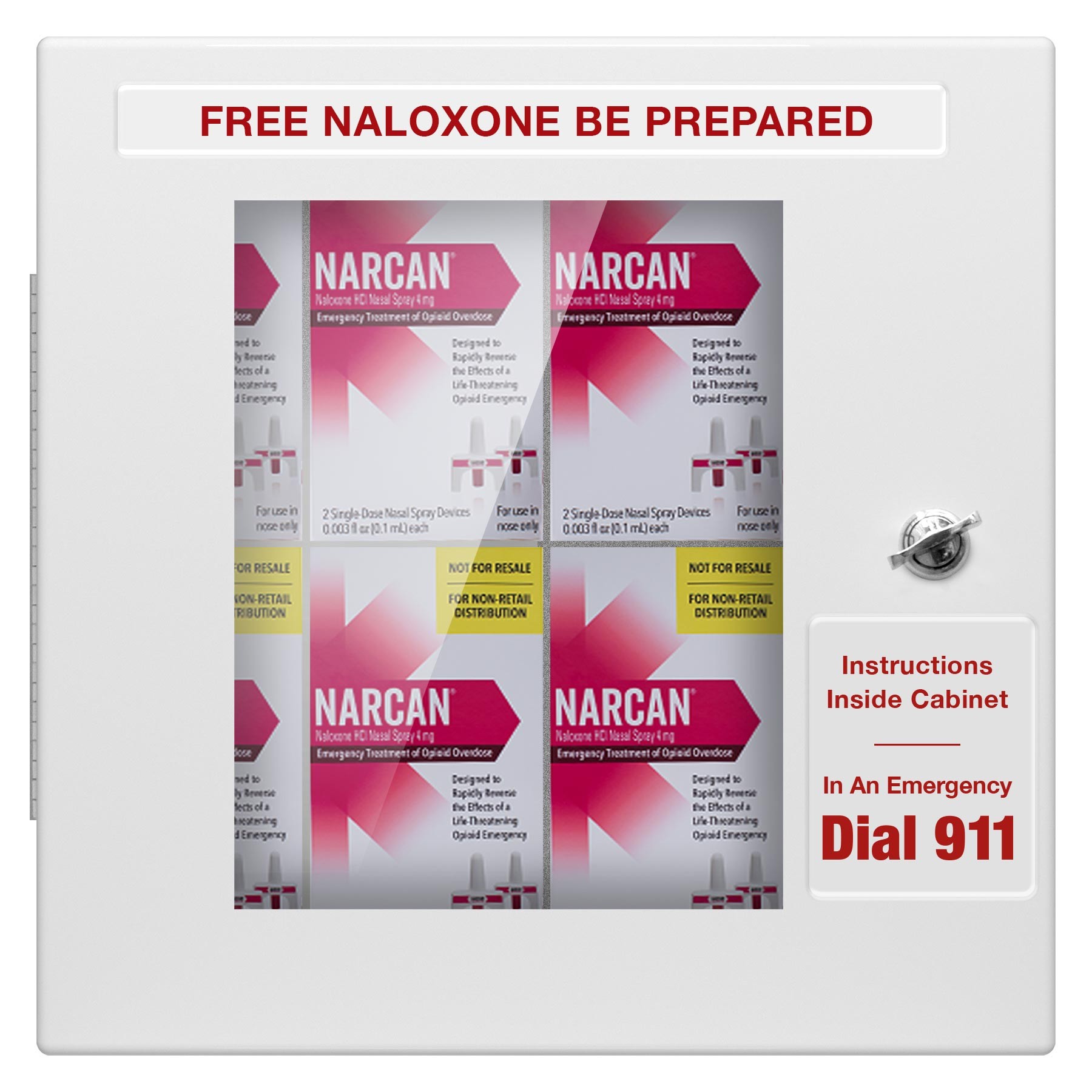 Convert your Naloxone Cabinet to "Free Distribution" Cabinet