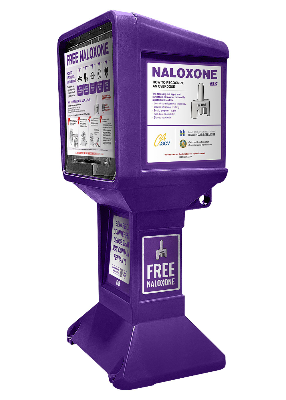 Barney Naloxone Newstand - CDCR Custom Version