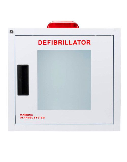 AED Wall Cabinet with Alarm, and Strobe -Large (Square)