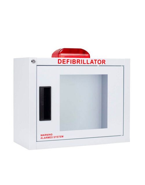 AED Wall Cabinet with Alarm and Strobe -Small (Square)